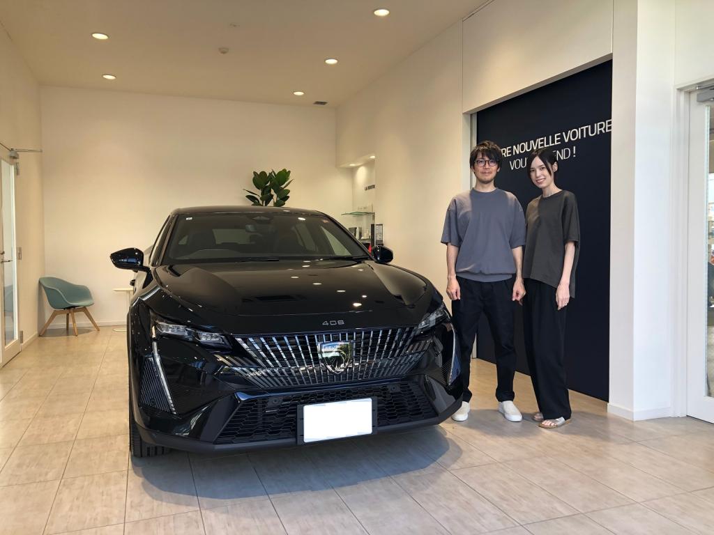PEUGEOT　408　納車式。
